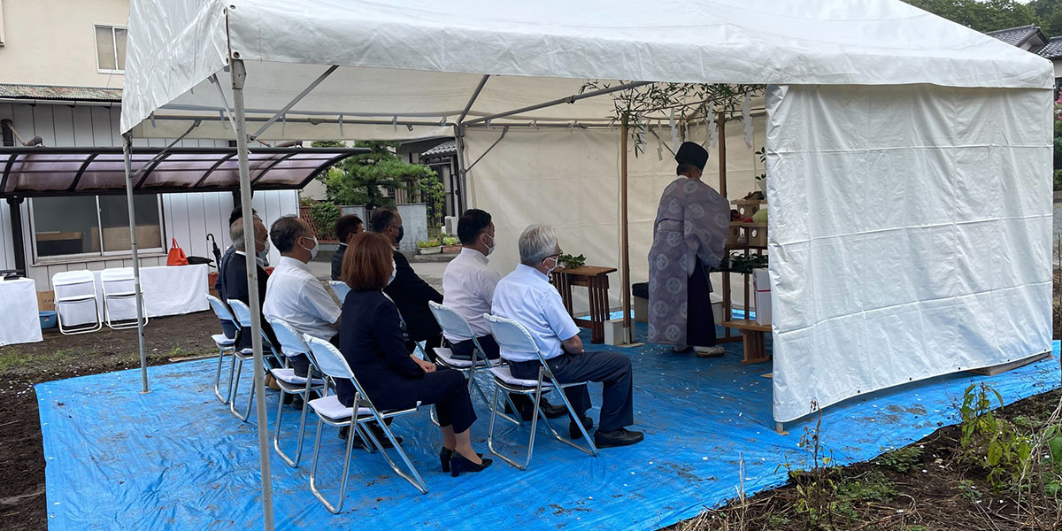 木型保管用倉庫の地鎮祭を実施いたしました